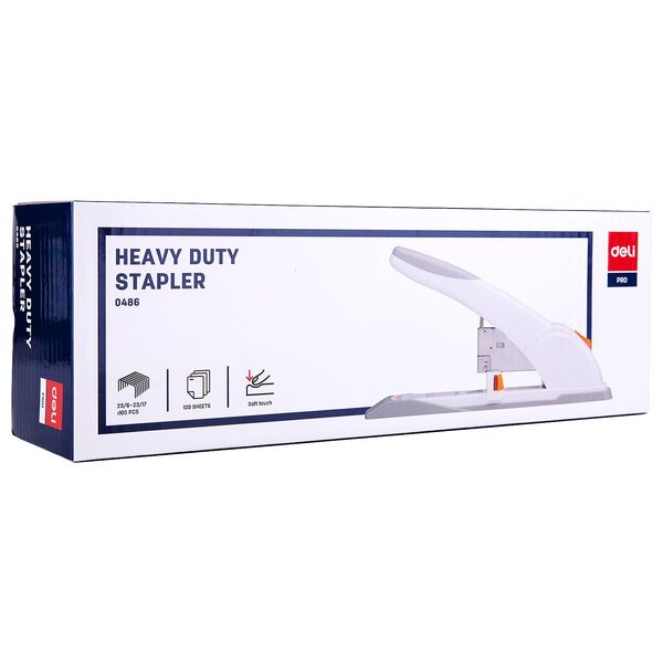  Deli 0486 Heavy Duty Stapler item specification - Milky White 
