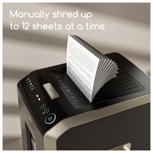  Deli ET089 - Paper Shredder - 30L - Continuous Shredding 60 Minutes - White 