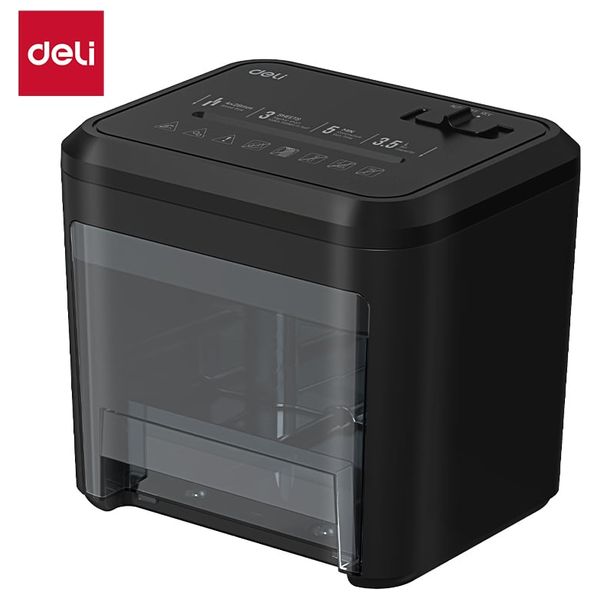  Deli  ET002 - Paper Shredder - 3.5 L - Black 