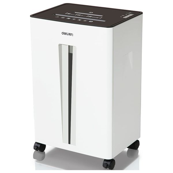 Deli - Paper Shredder - 30L - Continuous Shredding 20 Minutes - White 