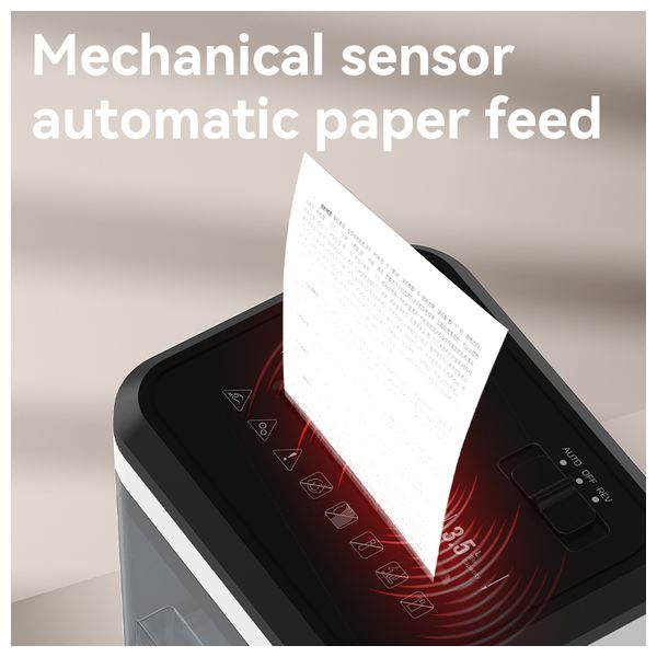  Deli  ET002 - Paper Shredder - 3.5 L - Black 