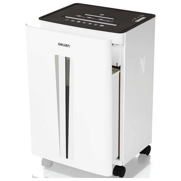  Deli - Paper Shredder - 30L - Continuous Shredding 20 Minutes - White 