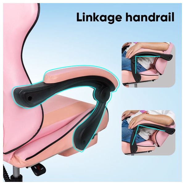 Deli - Ergonomic Office Chair with Full Backrest - Enhanced Support - Safe Nylon Casters