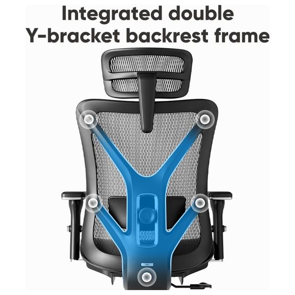 Deli KF231 Office Chair - Size: 71 × 37 × 65.5 cm - Black