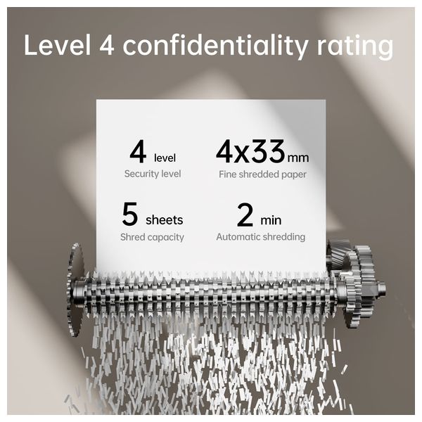  Deli Paper Shredder - 10L - Black 