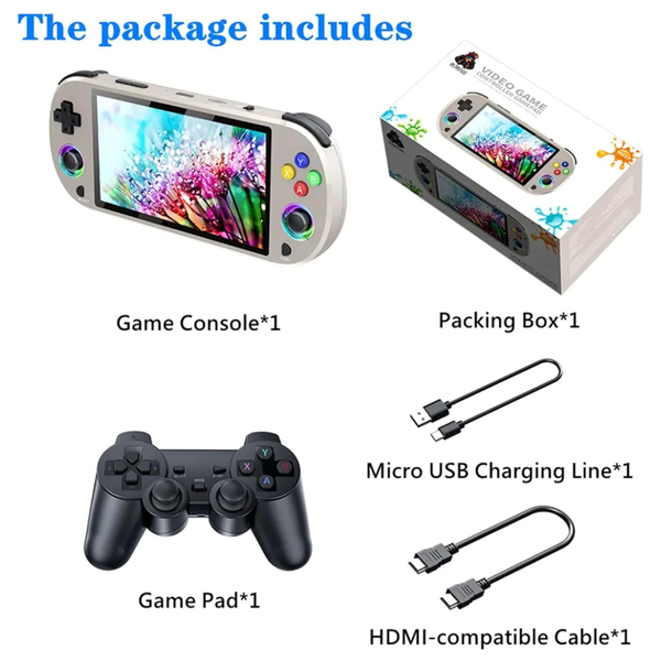  SAG Electronics M22P handheld gaming console - 5-inch display - 3000mAh battery - Gray 