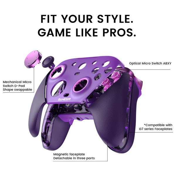  GameSir G7 Pro - Tri - Mode Controller - Xbox PC Android - Purple 