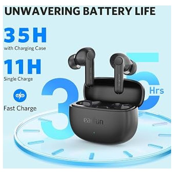  EarFun Air - 35 hours Battery Life - IPX7 Waterproof - Bluetooth - Black 