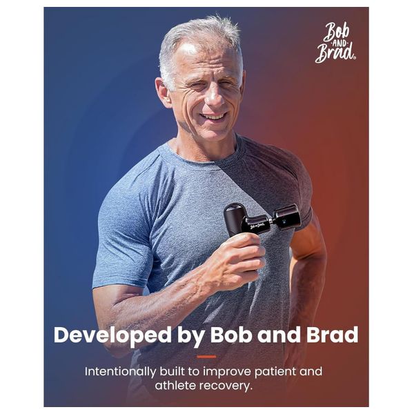  Bob and Brad Q2 Pro - Mini Massage Gun - Portable Deep Tissue Massager with Heat and Cold Therapy - Black 