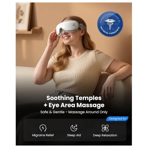  جهاز تدليك العين اللاسلكي من بوب اند براد - EyeOasis 2 - بطارية تعمل لمدة 90 دقيقة - ابيض 