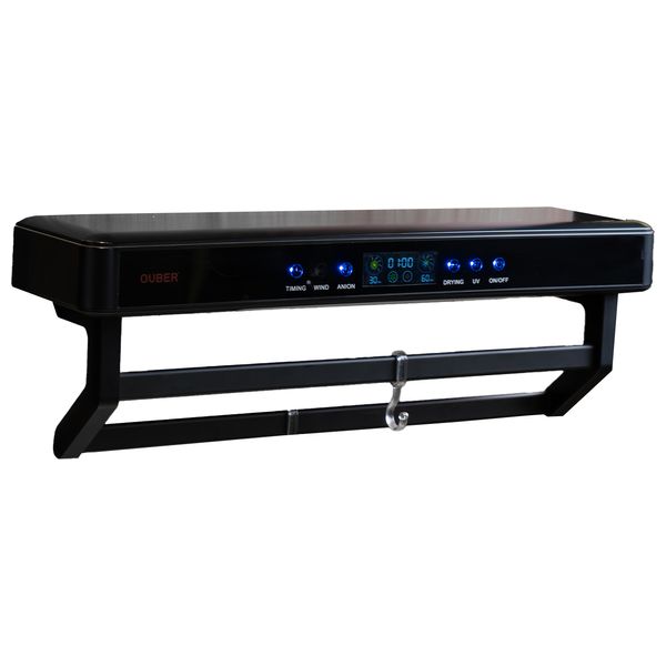  مجفف مناشف ذكي اوبر - تعقيم عميق بتقنية UV - هواء حار - TD220-B - اسود 