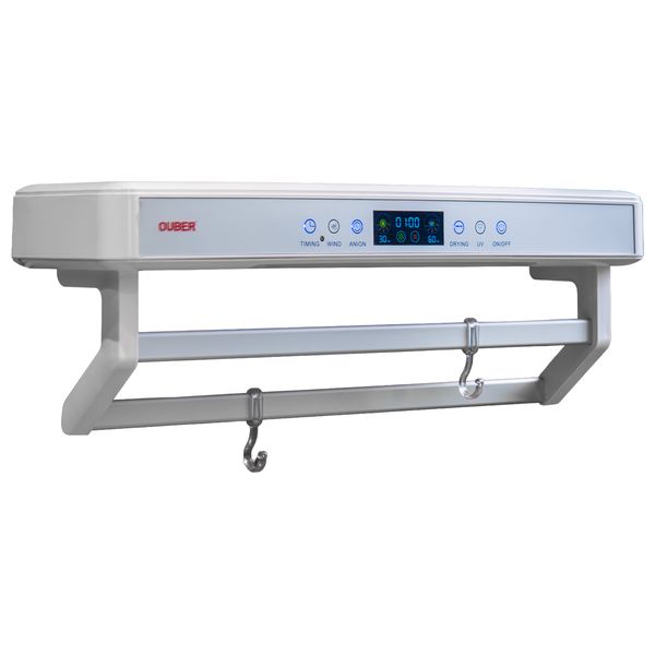  مجفف مناشف ذكي اوبر - تعقيم عميق بتقنية UV - هواء حار - TD220-W - أبيض 
