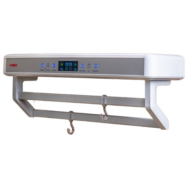  مجفف مناشف ذكي اوبر - تعقيم عميق بتقنية UV - هواء حار - TD220-W - أبيض 