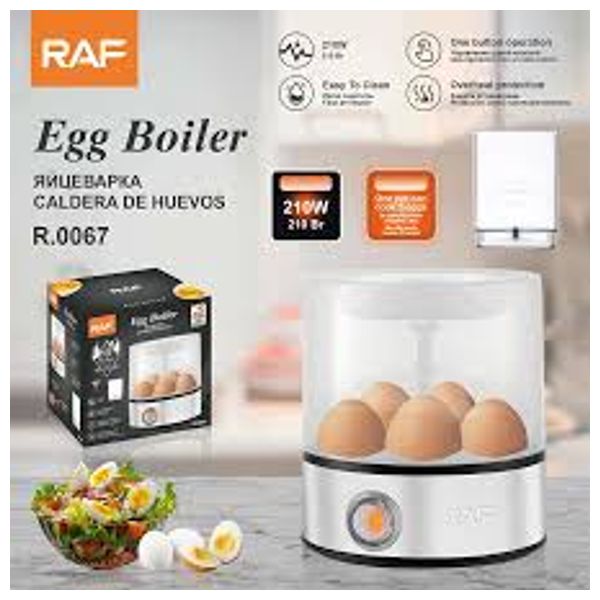  RAF Egg Boiler - 210 W - 5-6 Eggs - Silver 