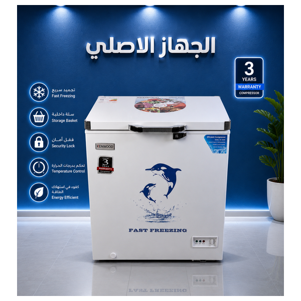  Kenwood KN700 - Chest Freezer - 7 Cubic Feet - Fast Freezing Technology - Snow Fall 