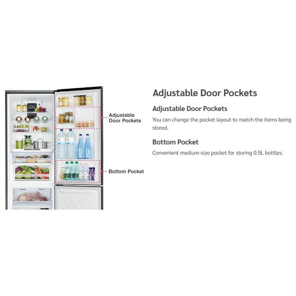  Hitachi R-BG410PUQ6X-XGR - Bottom Freezer Refrigerator - 330L - 12 Ft - Inverter - Gray 