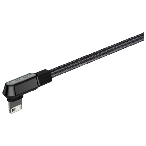 كيبل بلاك شارك لموبايل ايفون - Right-Angle - 1.8 متر - اسود