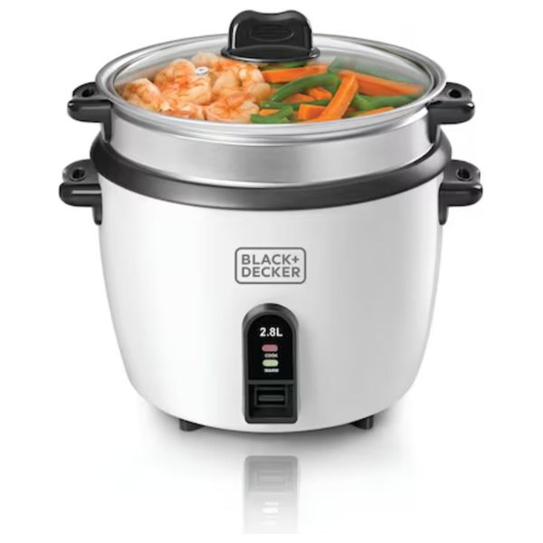  جهاز طبخ الرز بلاك اند ديكر - RC2850-B5 - ابيض 