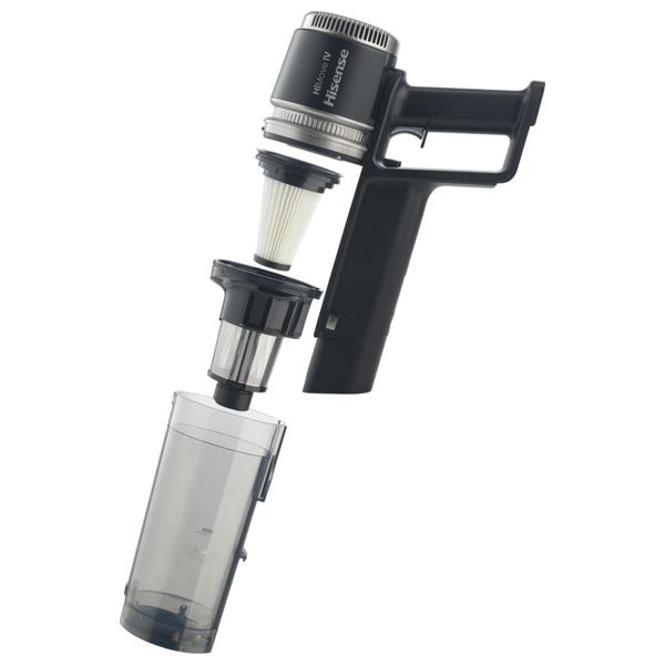  مكنسة محمولة هايسنس - قوة شفط 120 واط - قاعدة ذكية الكل في واحد - HVC676451DA - أسود 