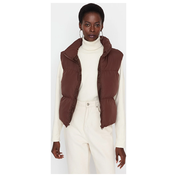 Trendyolmilla Women’s Water Repellent Inflatable Vest - Brown