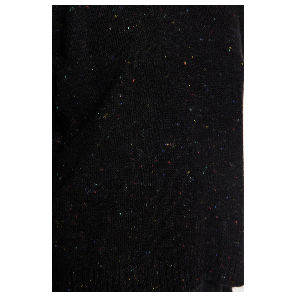 Trendyolmilla Women’s Soft Textured Nope Knitwear Sweater - Black