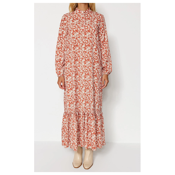 فستان مزخرف من ترينديول موديست - احمر