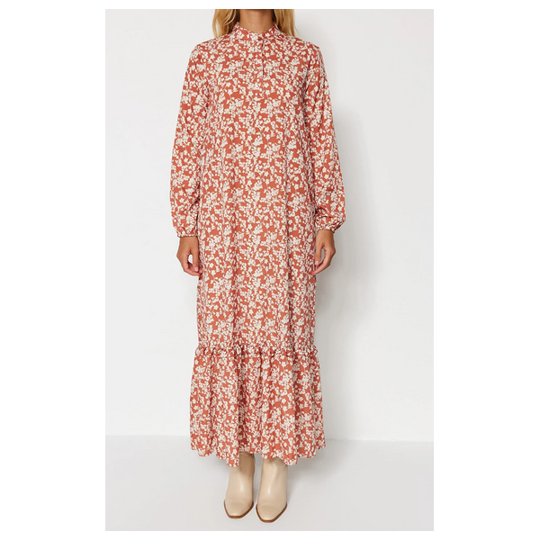 فستان مزخرف من ترينديول موديست - احمر