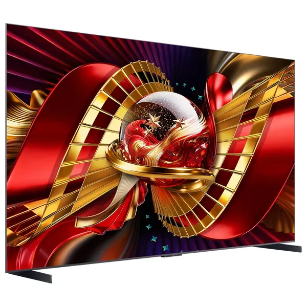  شاشة تي سي إل - 98 أنج - 4K - QLED - سمارت - 144 هيرتز - Google TV نظام - C8L - أسود + تي سي إل Z100-M - مكبر صوت ساوند بار - حجز مسبق 