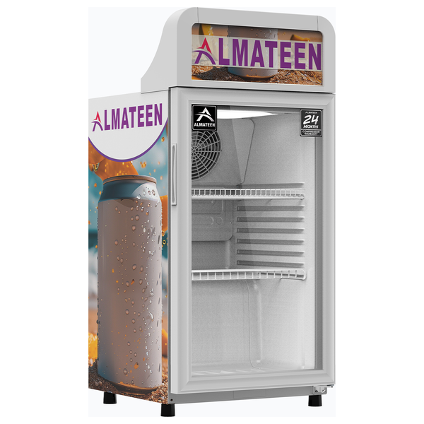  Almateen SCMA163AU-CH - Upright Showcase - 85 Liters - Cream 