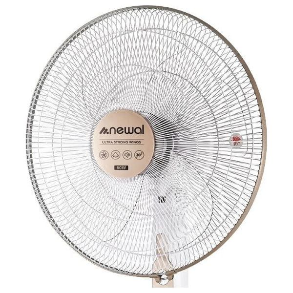  Newal FAN307 - Stand Fan - 20 Inch - 5 Blades - 3 Speeds - Beige 