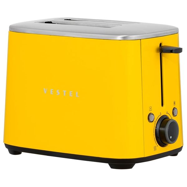  محمصة خبز فيستل بشريحتين - 960 واط - YELLOW-TOASTER - أصفر 
