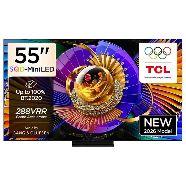 شاشة TCL - 55 أنج - 4K UHD - Mini LED - سمارت - 144 هيرتز - Google TV - C7L - أسود + TCL S45H - Soundbar Speaker - حجز مسبق 