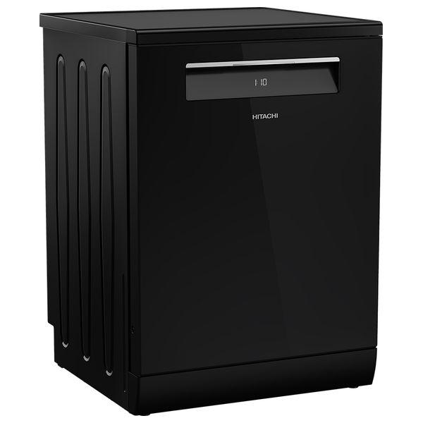  Hitachi HDF-F158CVGB - Dishwasher - Freestanding - 15 Place Settings - Inverter - Glass Black 