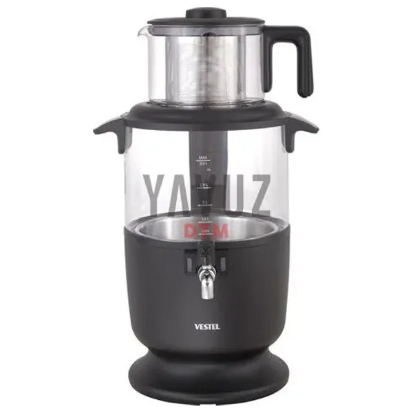 Vestel 4500-C - Sefa Electric Kettle & Samovar - 2175 W - 1.2 Liter Teapot Capacity - Stainless Steel 