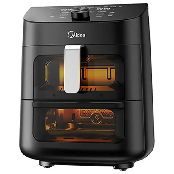  Midea MAD-110D4APK-IQ - Dual-Zone Smart Air Fryer - 1700W - 11L - Black 