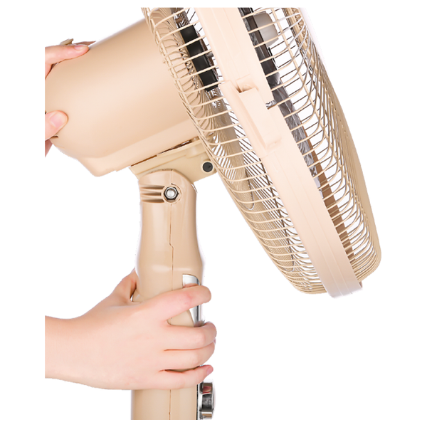  Newal FAN323 - Stand Fan - 5 Blades - 4 Speed Levels - Beige 