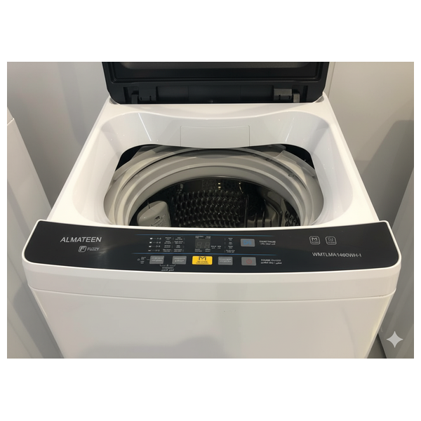  Almateen WMTLMA1460WH-CH - Top Load Washing Machine - 12 Kg - 700 RPM - White 