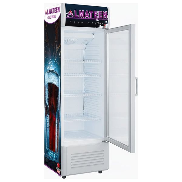  Almateen SCMA172XI-CH - Upright Showcase - 168 Liters Capacity - Black 