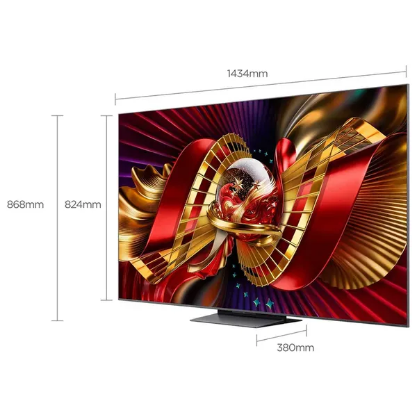  TCL C8L - 65 inch - 4K - QLED - Smart - 144 Hz - Google TV - Black + TCL Z100-M - Soundbar Speaker - Pre Order 