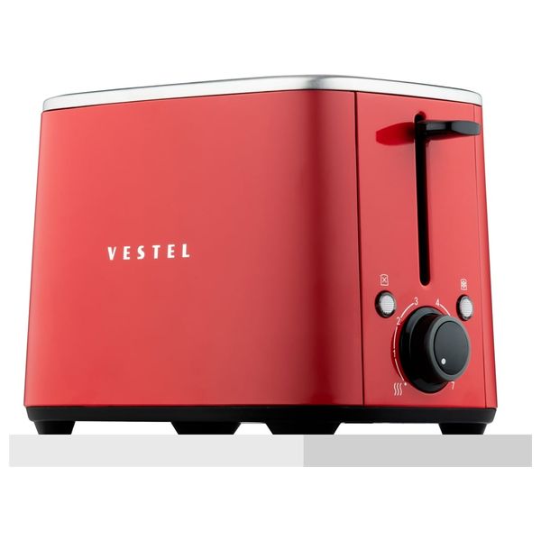  محمصة خبز فيستل ريترو بشريحتين - 960 واط - RED-TOASTER - أحمر 