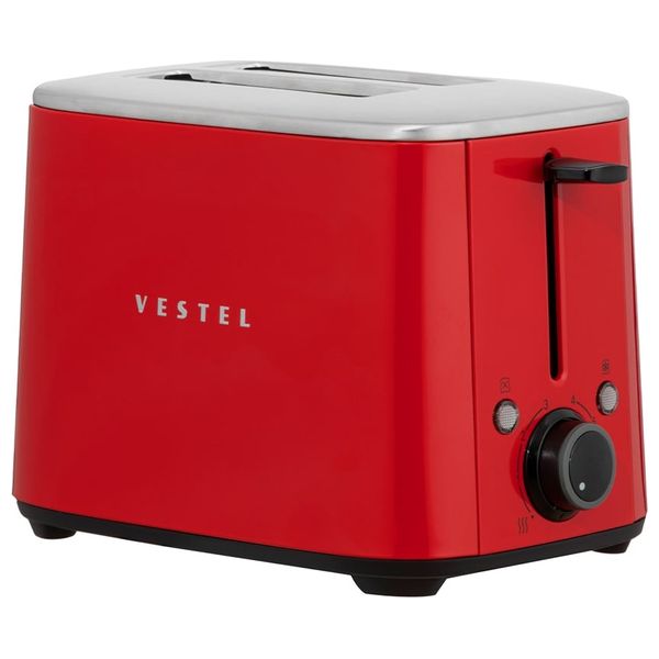  محمصة خبز فيستل ريترو بشريحتين - 960 واط - RED-TOASTER - أحمر 
