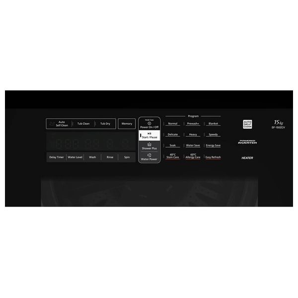 غسالة تحميل علوي هيتاشي - 15 كغم - SF-P150ZCV-3CQ-SL - سلفر 