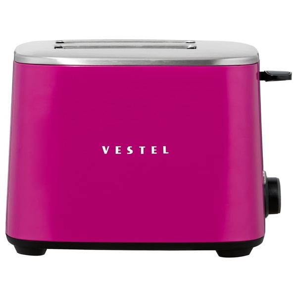  محمصة خبز فيستل ريترو بفتحتين - 960 واط - PINK-TOASTER - وردي 