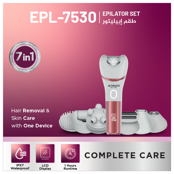  Newal EPL7530 - 7-in-1 Hair Removal Kit - Pink 