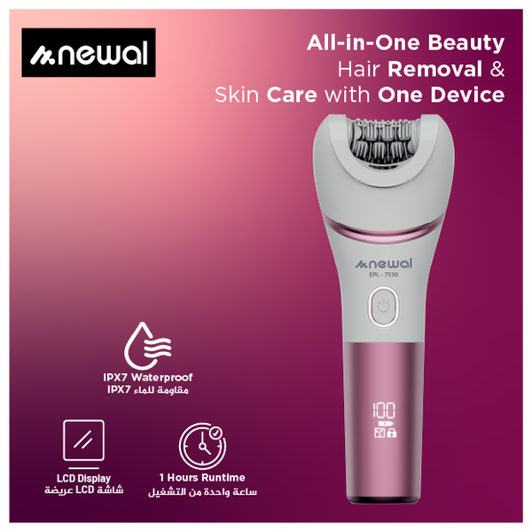  Newal EPL7530 - 7-in-1 Hair Removal Kit - Pink 