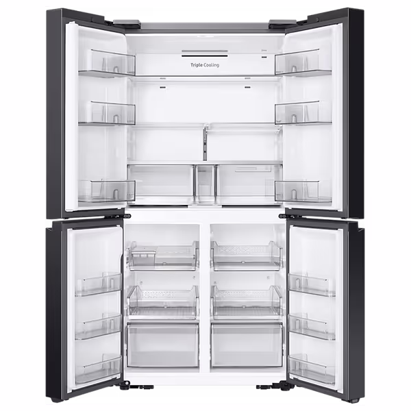  Samsung French Door Refrigerator - Inverter - 681 L - RF65DB90B022 - Black 