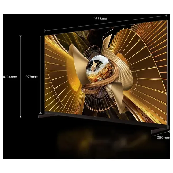  شاشة تي سي إل - 75 أنج - 4K - SQD-Mini LED - سمارت - 144 هيرتز - كوكل تي في - X11L - أسود + تي سي إل Z100-M - مكبر صوت ساوند بار 