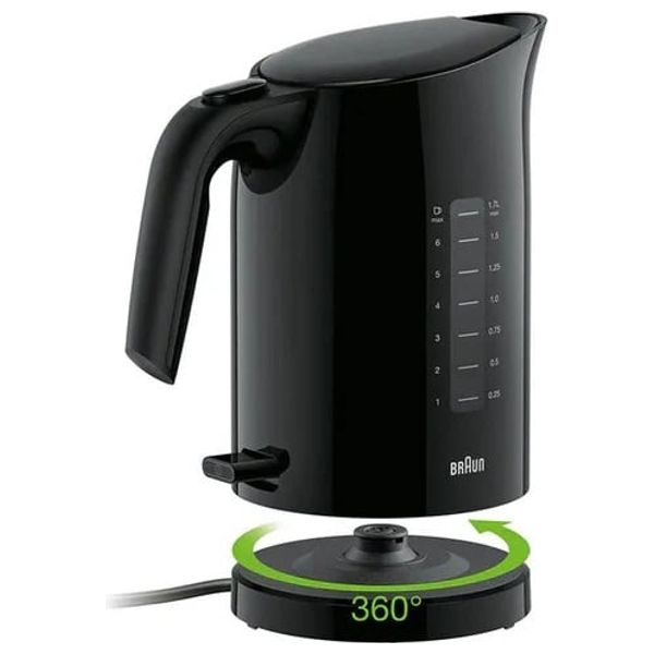  Braun WK1100 - Breakfast 1 Kettle - 2200 W - 1.7 Liters - Black 