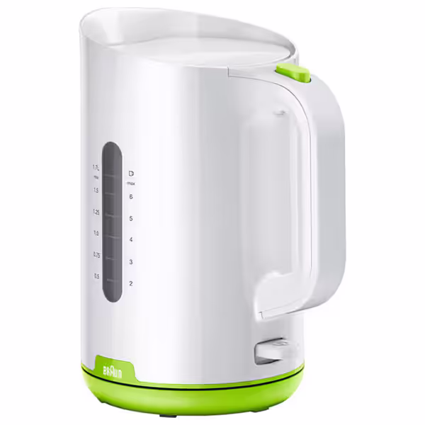 Braun WK1100 - Electric Kettle - 1.7L - 2200W - White and Green 