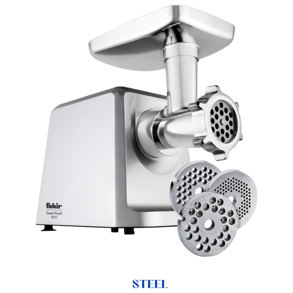  Fakir STEEL-PRO-F1800-NEW - Meat Grinder - Steel Pro - 1800 Watt - Silver 
